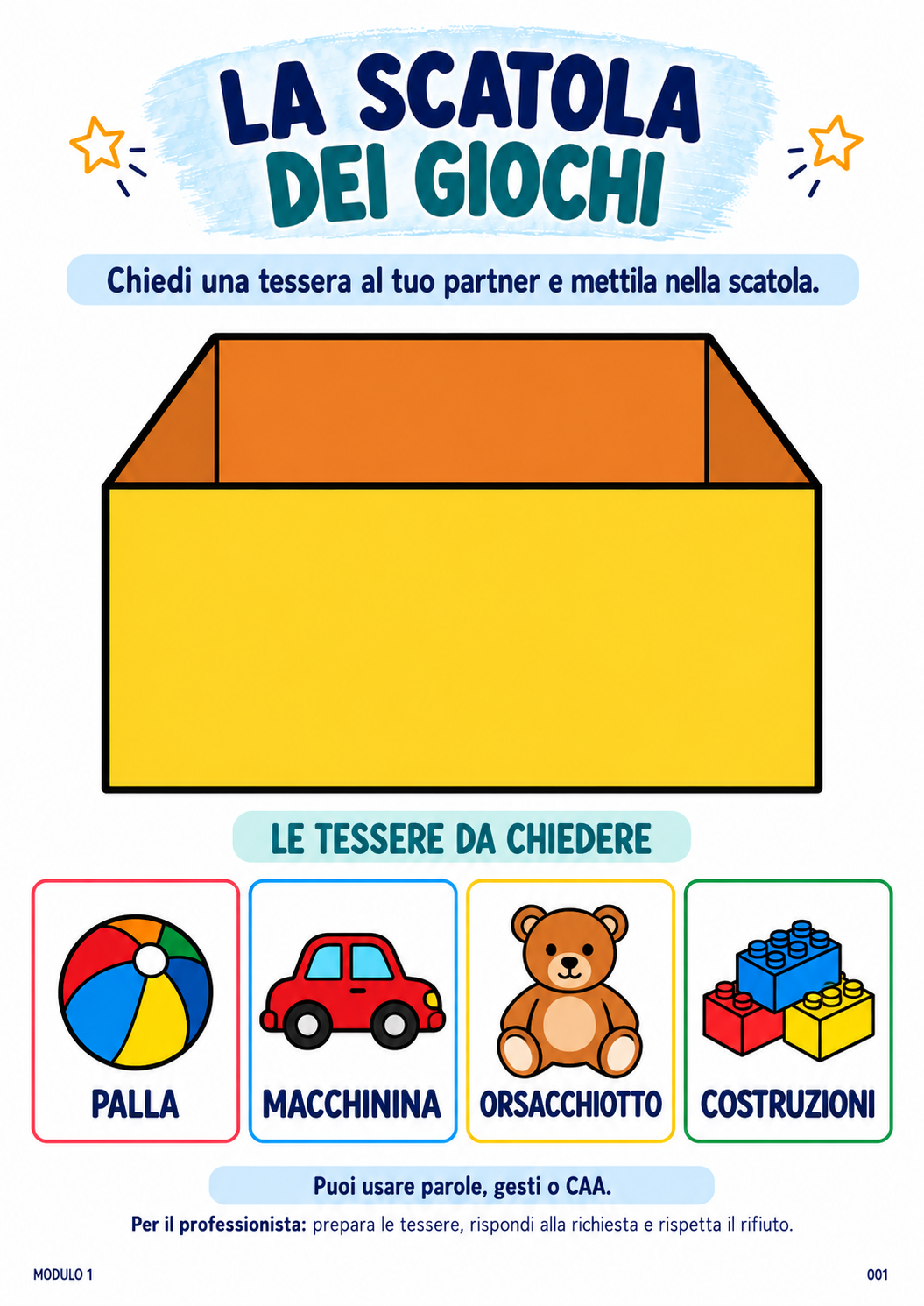 Esercizio ABA per la Comunicazione Funzionale 001